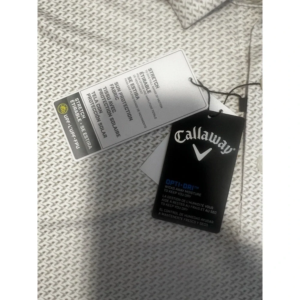 Callaway‎ Men's Opti-Dri Golf Polo Shirt XL Stretch UPF Moisture-Wick NEW $80